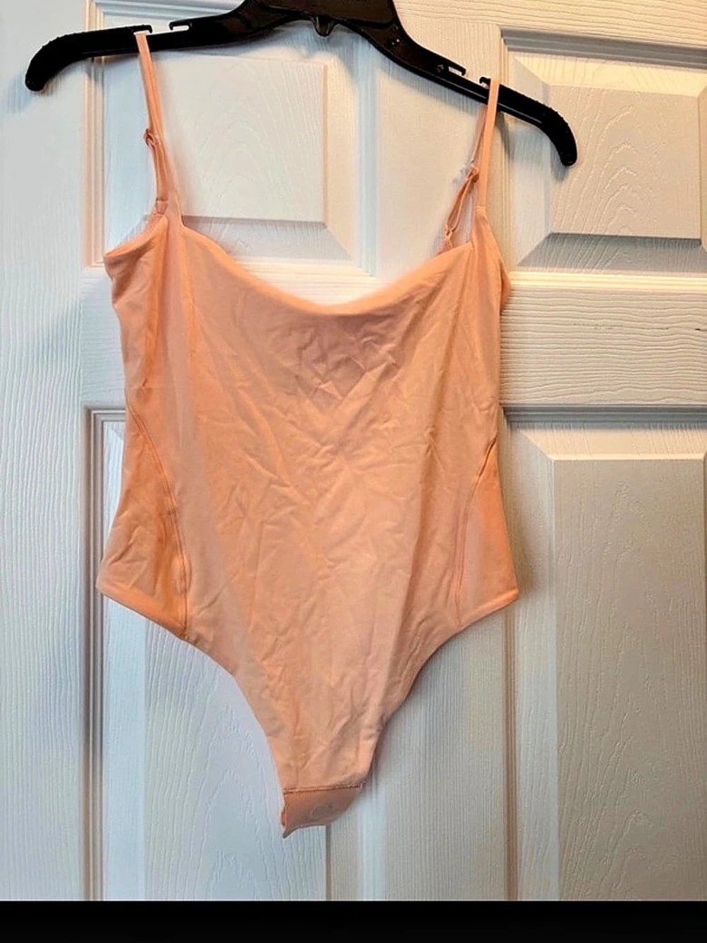 NWT Lululemon Wundermost Square-Neck Spaghetti-Strap Bodysuit Orange Size Small
